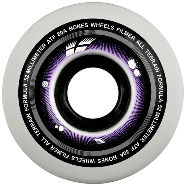 BONES Skateboard Wheels • All Terrain Formula • ATF • Filmers • • 80A (Spring '26)