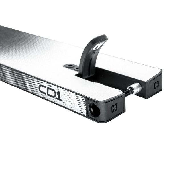 CORE CD1 Stunt Scooter Deck 4.5 x 19 - Black / Chrome - Black/Chrome