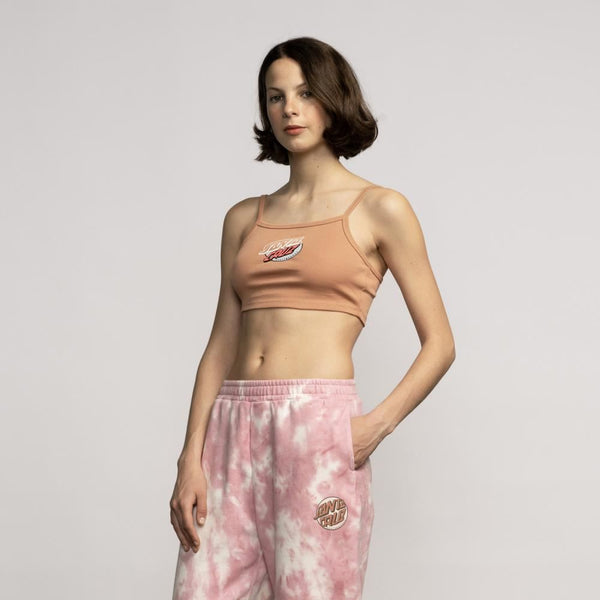 Santa Cruz Womens Vest Oval Splice Dot Front - Clay - Skatewarehouse.co.uk