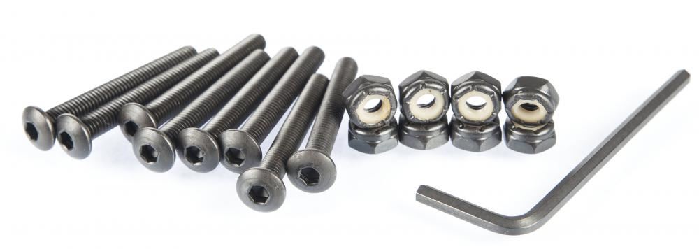 D Street Bolts Allen 1 3/8'' Domehead Skateboard Bolts - Skatewarehouse.co.uk