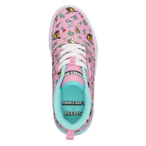 Heelys x Minecraft Pro 20 Prints MMC  - Pink / Aqua - Skatewarehouse.co.uk