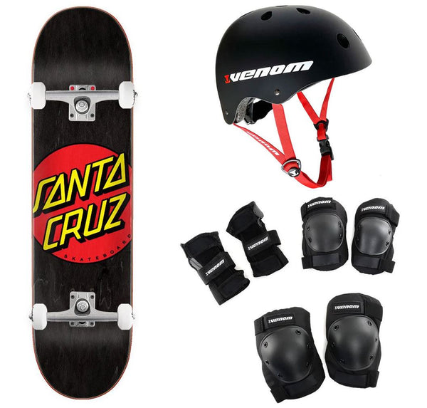 Santa Cruz Classic Dot x Venom Complete Skateboard Bundle - 8.25