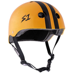 S1 Lifer Helmets - Orange Gloss with Black Stripe