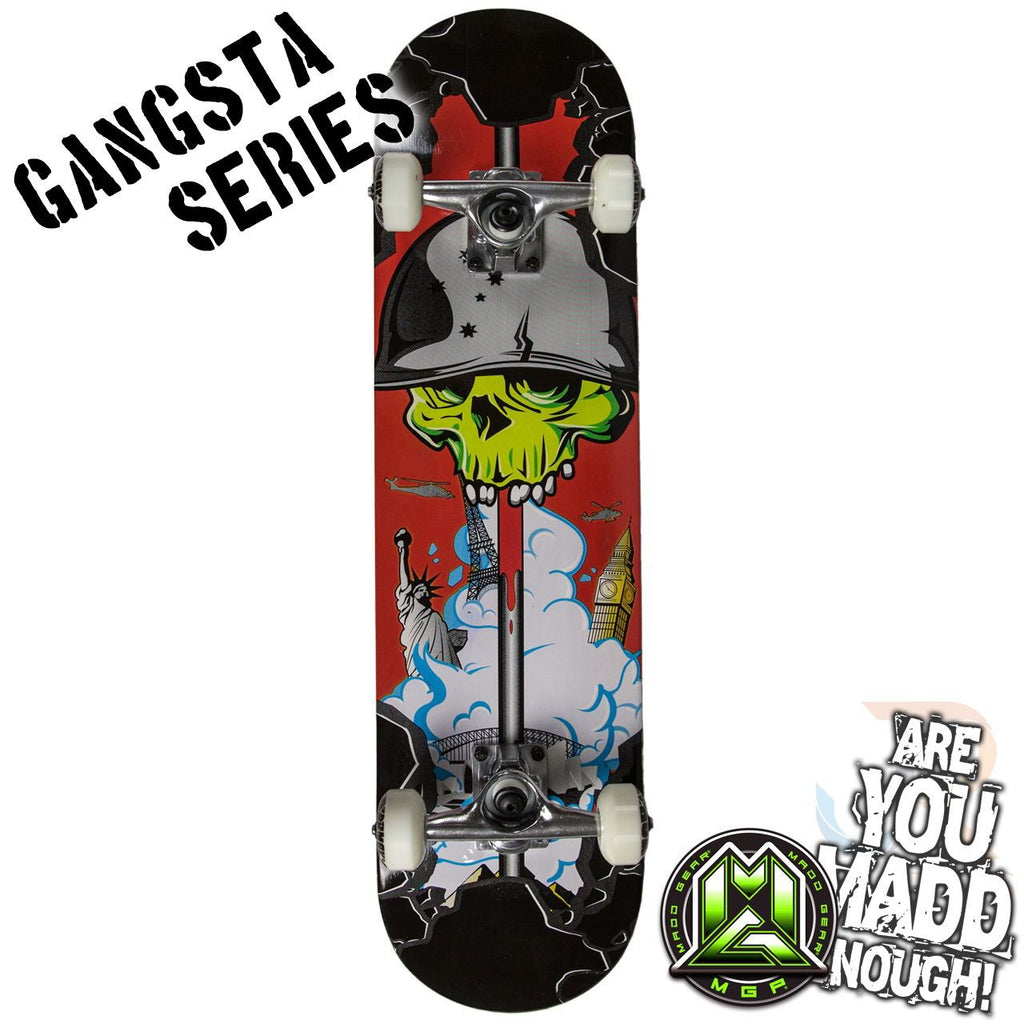 Gangsta Series Sk8Board - Battlezone Complete Skateboard - 7.75" - Skatewarehouse.co.uk