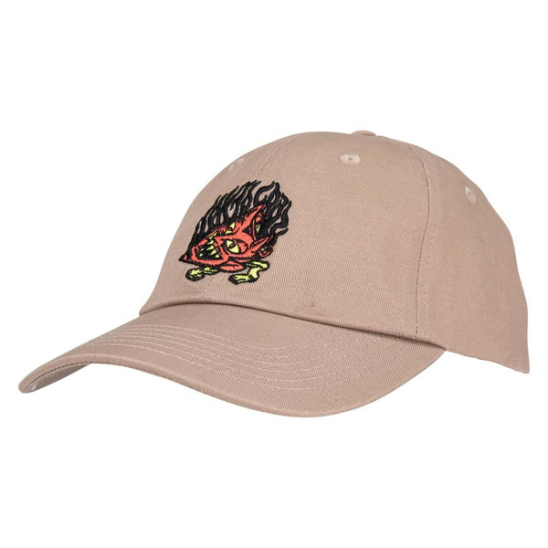Santa Cruz Cap Delfino Devil Mask Taupe - O/S - Skatewarehouse.co.uk