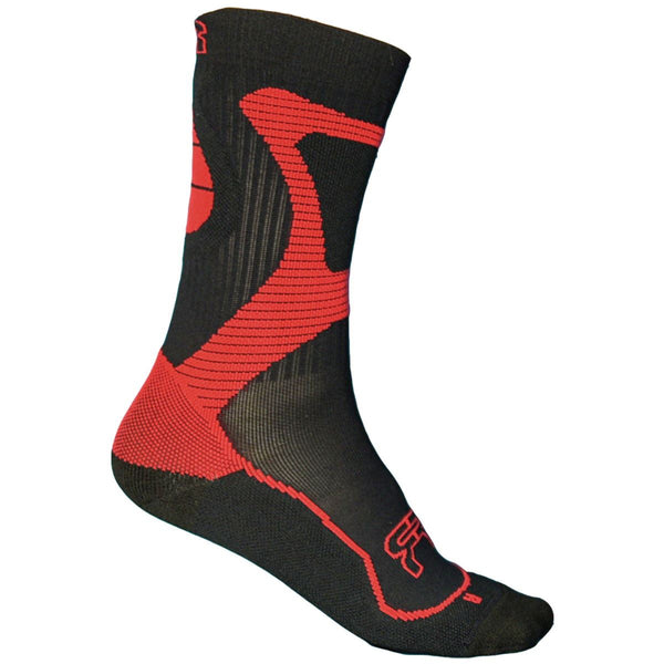 FR Skating Sports Socks - Black / Red