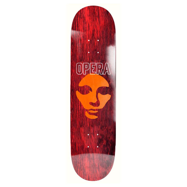 Opera Die Cut Mask EX7 Red Skateboard Deck - 8.5