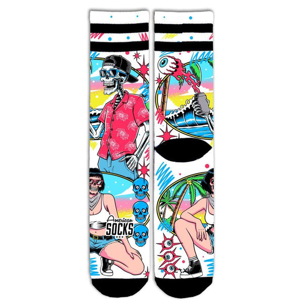 American Socks Neon Paradise - Mid High Socks