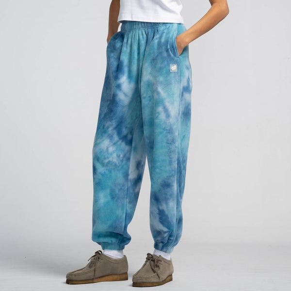 Santa Cruz Womens Sweatpant Slumber Polar Sweatpant - Blue Tie Dye - Skatewarehouse.co.uk