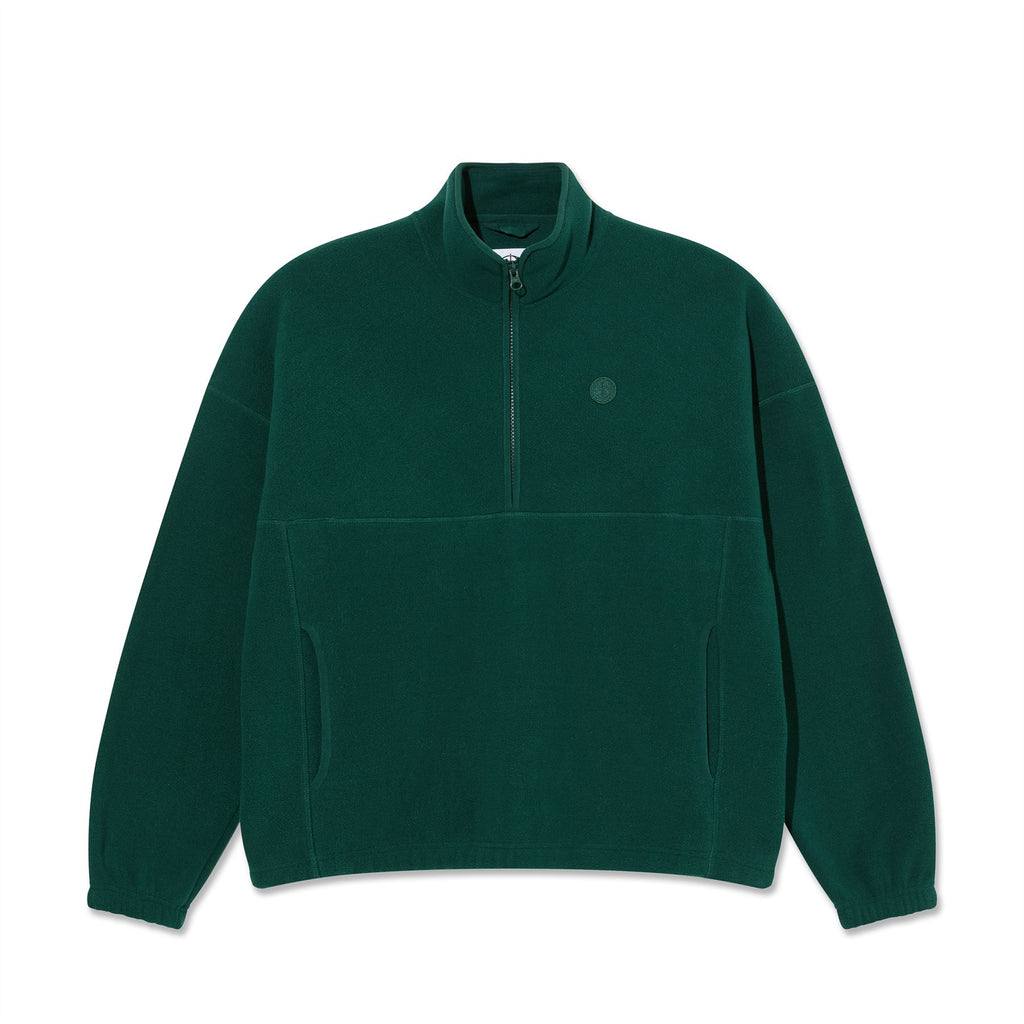 Polar Skate Co Ivan Half Zip Sweatshirt (Dark Emerald) Hoodie - XL