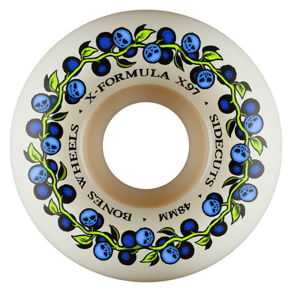 BONES Skateboard Wheels X-Formula 'SKULL BERRIES' V5 97A - Skatewarehouse.co.uk