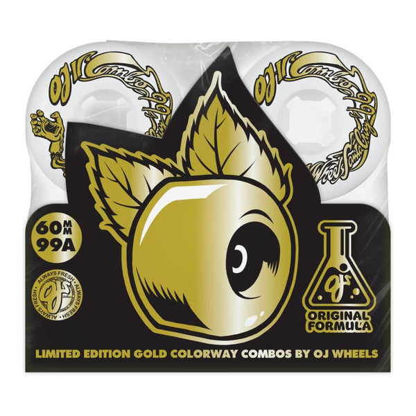 OJ Skateboard Wheels Combos 99a - White - Skatewarehouse.co.uk