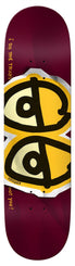 Krooked Dbx Eyes Wine Skateboard Deck - 8.5"