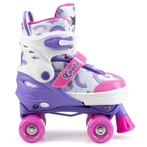 Xootz Semi Soft Stardust Quad Skates - Pink