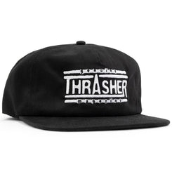 Thrasher Casquette Snapback Logo Authentique - Noir