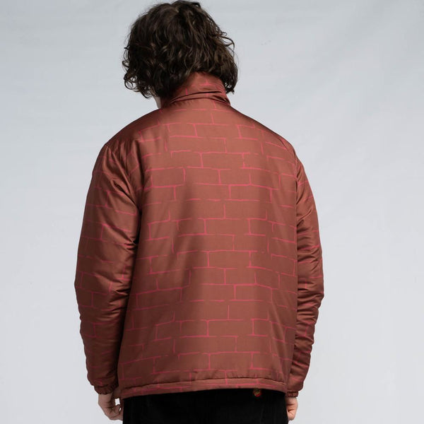 Santa Cruz Jacket Mimic Reversible - Black / Brick - Skatewarehouse.co.uk