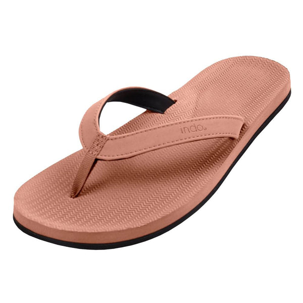 Indosole - Womens Flip Flops - ESSNTLS - Rust Shoes