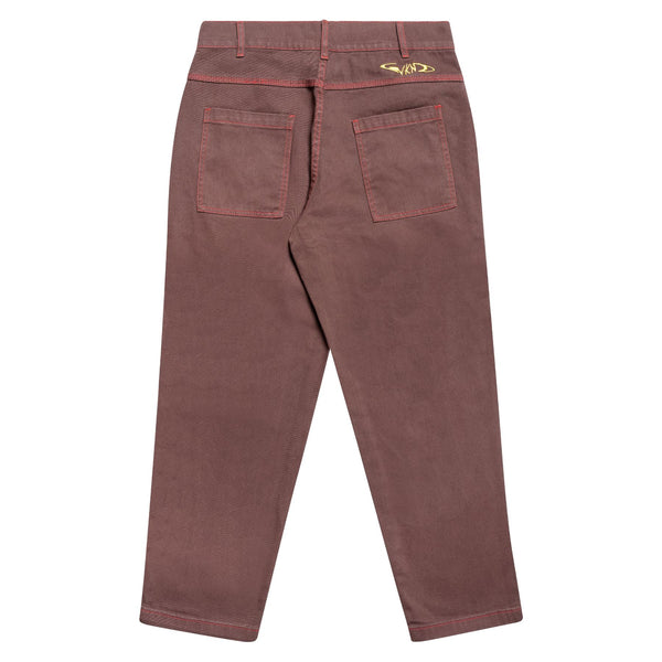 WKND Rigid Loosies Pants Brown - Skatewarehouse.co.uk