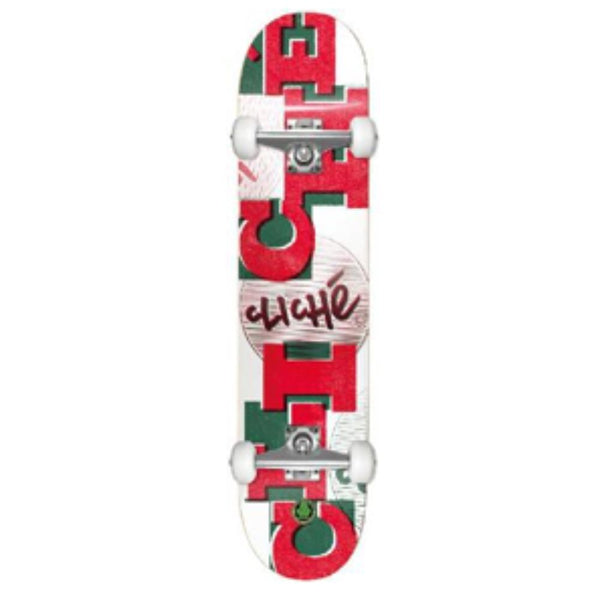 Blueprint Spray Heart Blue / Silver Complete Skateboard - 7.5