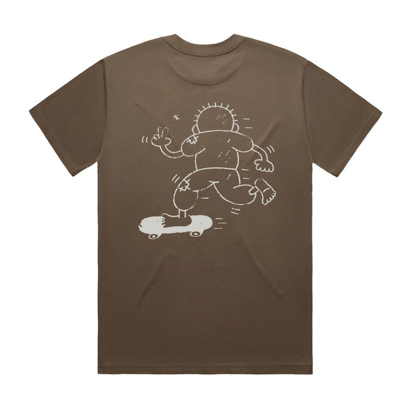 SkatePal Handala Tee Cocoa