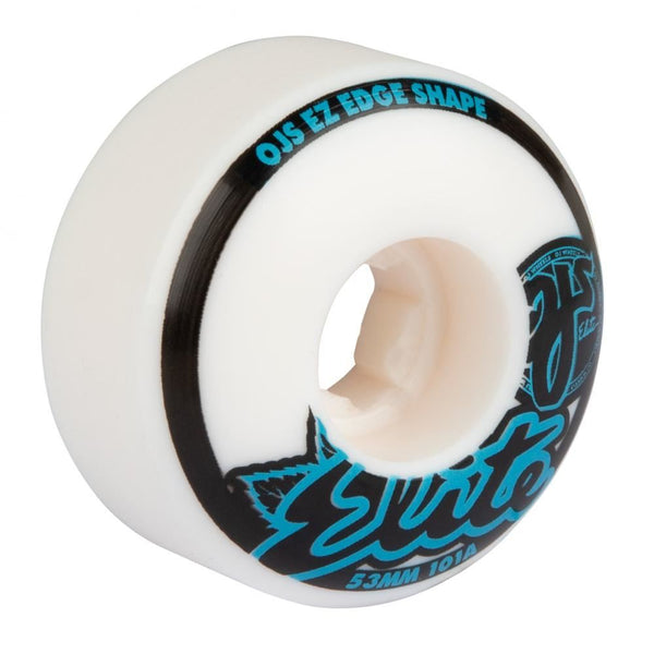 OJ Elite Skateboard Wheels Elite EZ Edge 101a - White - Skatewarehouse.co.uk