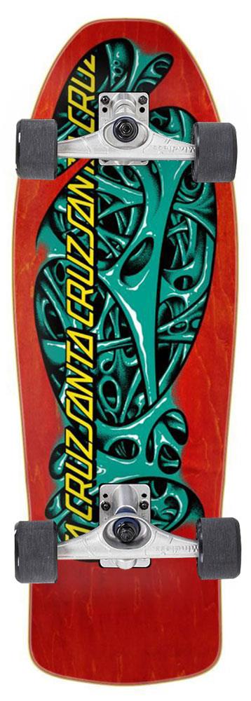 Santa Cruz Reissue Oops Mucus x Mindless Custom Surf Skate Skateboard - 10.32