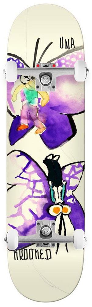 Krooked Una Butterflies x Venom Custom Complete Skateboard - 8.28