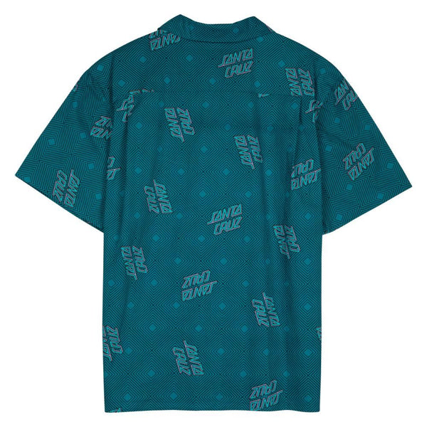 Santa Cruz Shirt Other Solitaire Dot Shirt - Verdigris - Skatewarehouse.co.uk