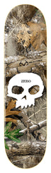 Zero x Realtree Skateboard Single Skull White Skateboard Deck - 8.5" - Skatewarehouse.co.uk