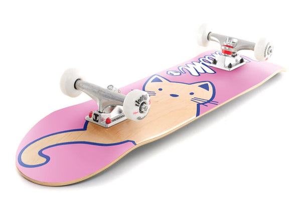 Venom Junior Kids Complete Skateboard - Cat Pink - 7.25