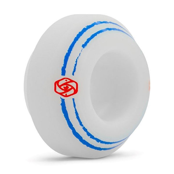 Red Eye Team Inline Skate Wheels - White