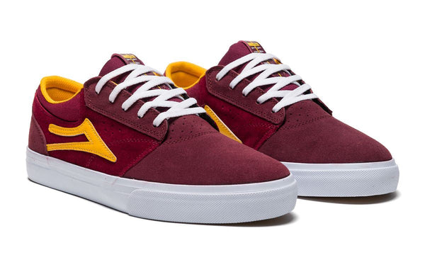 Lakai Griffin Skate Shoes - Burgundy/Cardinal - Skatewarehouse.co.uk