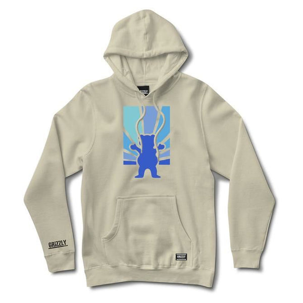 Grizzly Sunset OG Bear Hoody Bone - Skatewarehouse.co.uk