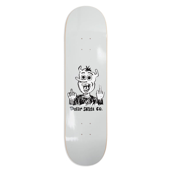 Polar Skate Co Team - Up Yours! - Grey Skateboard Deck - 8.5