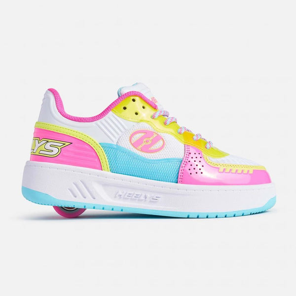 Heelys Rezerve FN - Wht / N.Pink / Aqua / O.Yllw - Skatewarehouse.co.uk