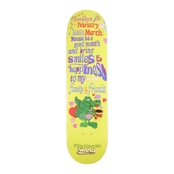 WKND Filip Almqvist 'Hello March' (WB) Skateboard Deck - 8.125