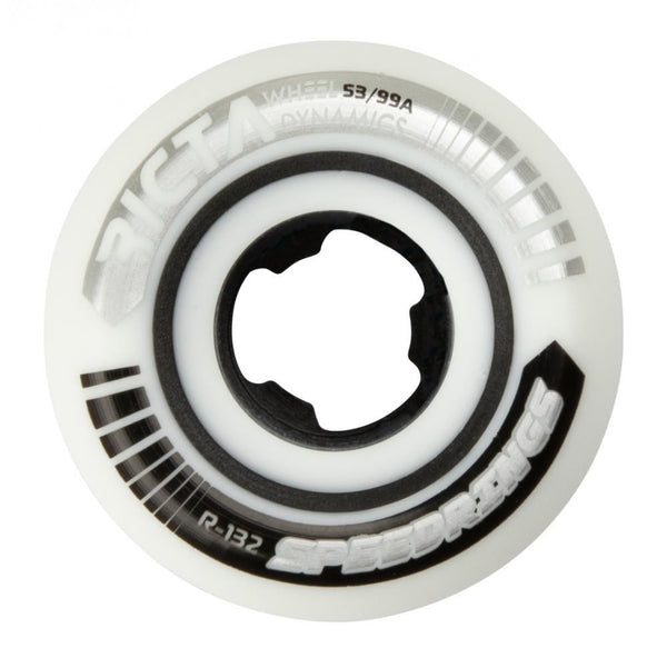 Ricta Skateboard Wheels Speedrings Wide 99a - White - Skatewarehouse.co.uk
