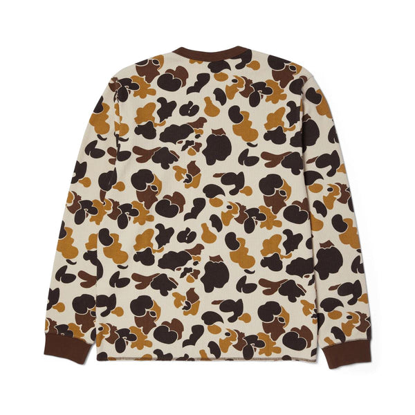 HUF Shrader Camo L / S Thermal (Duck Camo) T-Shirt - M