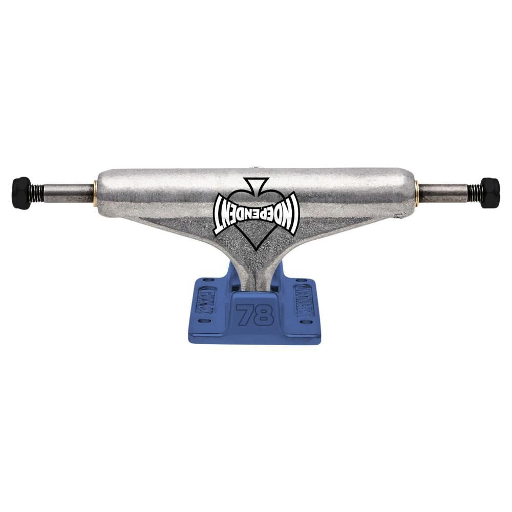 Indy Hollow Skateboard Trucks Stage 11 Cant Be Beat 78 Standard Silver / Blue - 144 - Skatewarehouse.co.uk