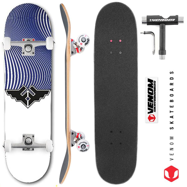 Fracture Wings V4 Blue Custom Complete Skateboard -  8.0