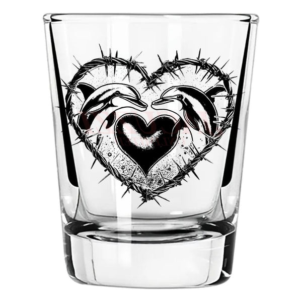 Jacuzzi Dolphin Logo 1oz Shot Glass Clear 6PK Accessories