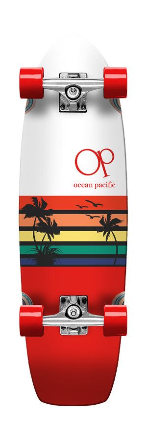 Ocean Pacific Sunset Cruiser White / Red 30
