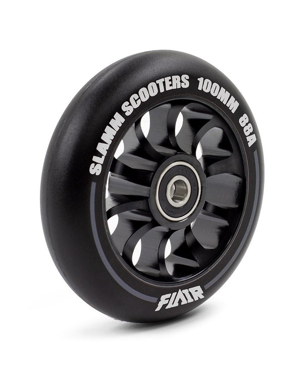 Slamm Scooter 100mm Flair 2.0 Scooter Wheels - Black - Skatewarehouse.co.uk