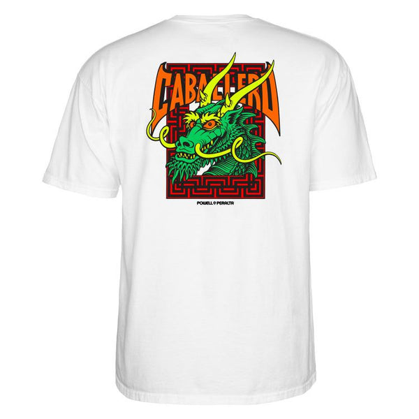 Powell-Peralta™ Caballero Street Dragon Tee White - Skatewarehouse.co.uk