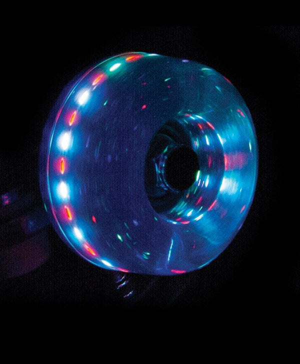Rio Roller Light Up Wheels - Blue Glitter