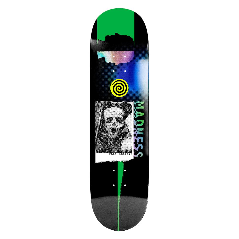 Madness Clay Kreiner Howling R7 Black Skateboard Deck - 8.25"