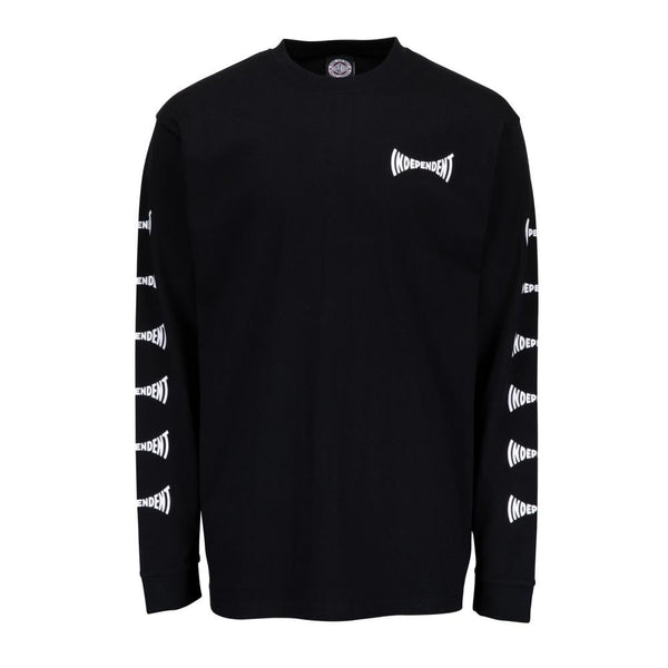 Independent Longsleeve T-Shirt Span L/S T-Shirt - Black - Skatewarehouse.co.uk