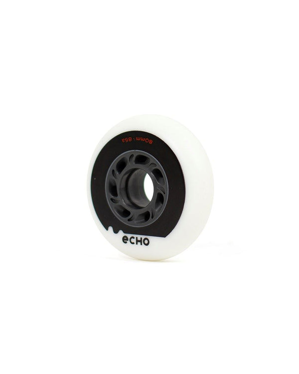 Echo Drift Wheels 80mm Pack of 4 - White / Grey - Skatewarehouse.co.uk