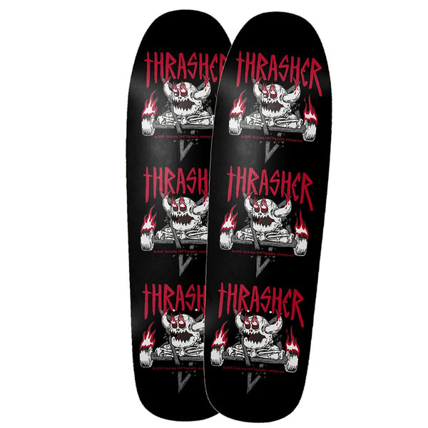 Toy Machine x Thrasher 'MonsterGram' Shaped Skateboard Deck - 9.5