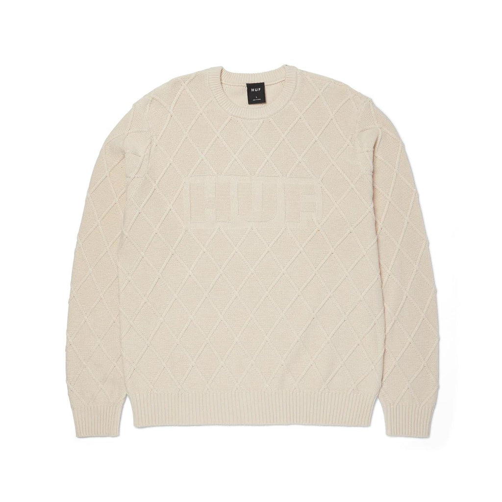 HUF Grid Crewneck Sweater (Natural)
